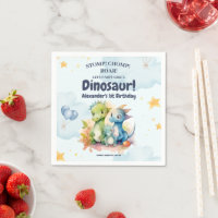Dinosaur Stomp Chomp Rawr 1er anniversaire de fête