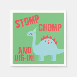 Serviette En Papier Dinosaur Thème Anniversaire serviettes