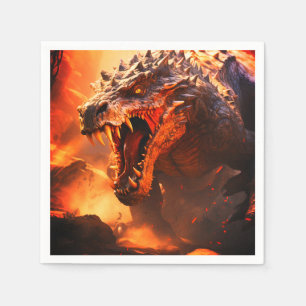 Serviette En Papier Dinosaure