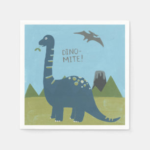 Serviette En Papier dinosaure de Dino-acarides