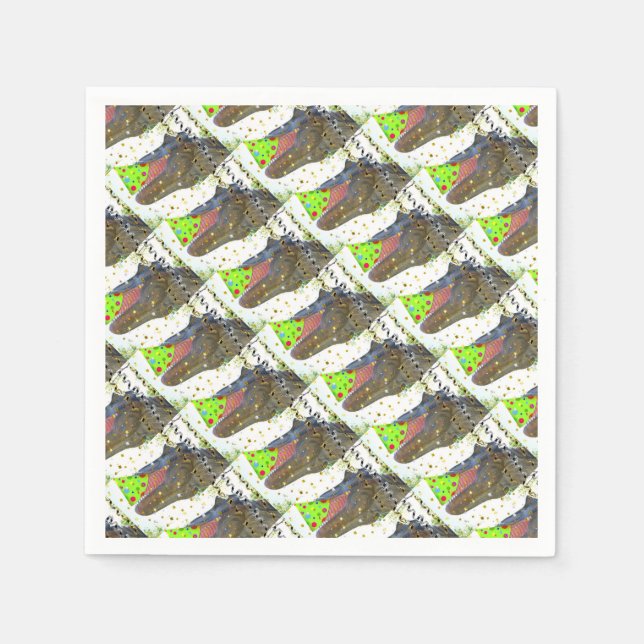 Serviette En Papier Dinosaure Parti Animal (Devant)