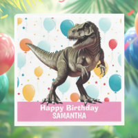 Dinosaure rose T Rex