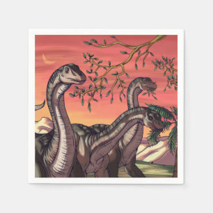 Serviette En Papier Dinosaures à Dusk