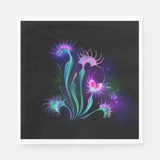 Serviette En Papier Dionaea piège lumineux (Devant)