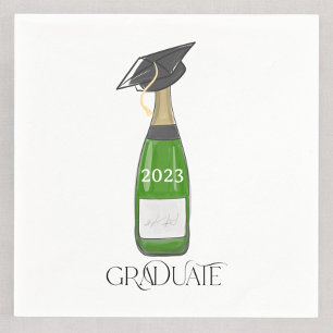 Serviette En Papier Diplômé Cap Champagne Fête sur mesure