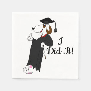 Serviette En Papier Diplômé Chien