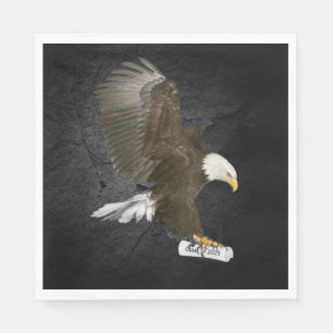 Serviette En Papier Diplôme d'aigle à tête blanche 2024 avec diplôme