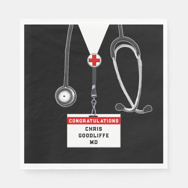 Serviette En Papier Diplôme de docteur créatif (Devant)