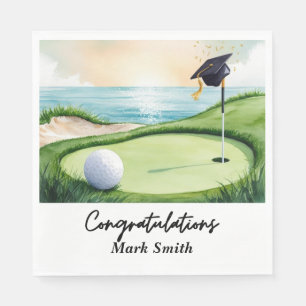 Serviette En Papier Diplôme de golf pour golfeur sur terrain de golf