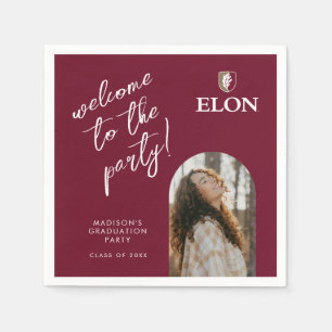 Serviette En Papier Diplôme de l'Université Elon