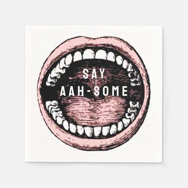 Serviette En Papier Diplôme d'études dentaires (Devant)