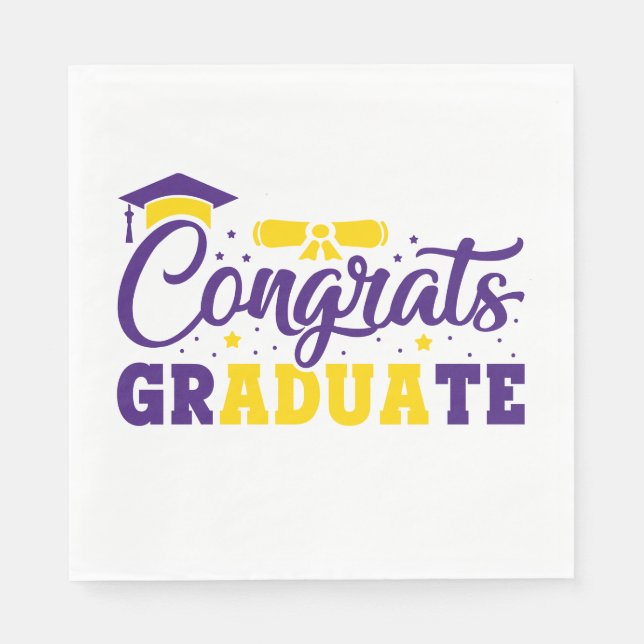 Serviette En Papier Diplômé du Congrès supérieur (Devant)