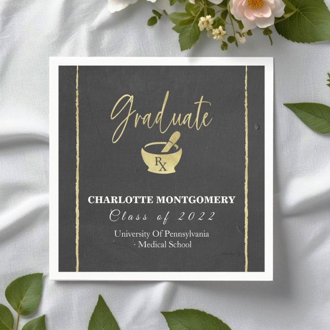 Serviette En Papier Diplôme d'une école de pharmacie (Créateur téléchargé)