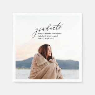 SERVIETTE EN PAPIER DIPLÔME MINIMAL