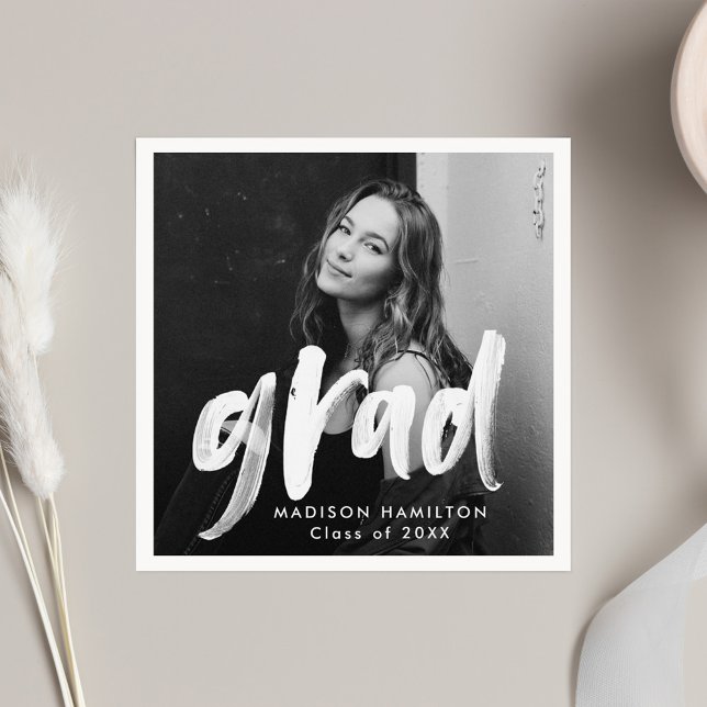 Serviette En Papier Diplôme photo de script de pinceau moderne (Créateur téléchargé)