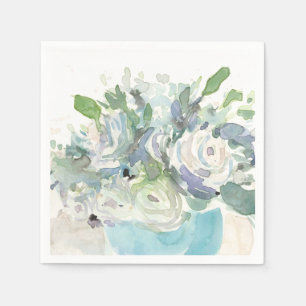 Serviette En Papier Disposition de ressort - bouquet d'aquarelle