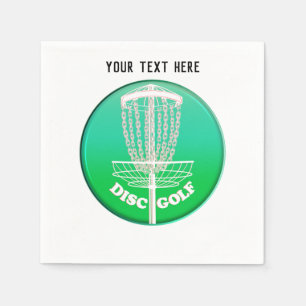 Serviette En Papier Disque Golf Frisbee Cage