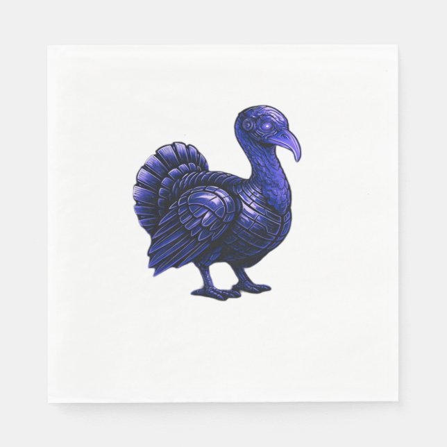 Serviette En Papier Distopian Turquie Thanksgiving Design Classique T- (Devant)