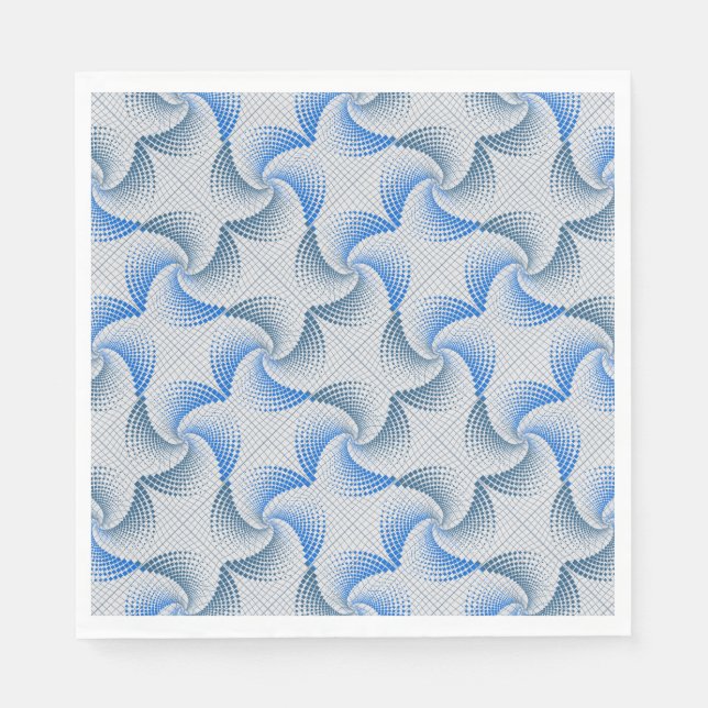 Serviette En Papier Distorsion motif Twist off white BG (Devant)