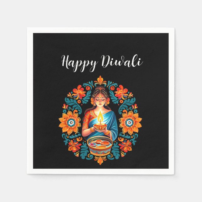 Serviette En Papier Diwali (Devant)