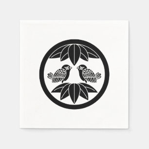 Serviette En Papier Dix feuilles en bambou et serviettes de serviettes