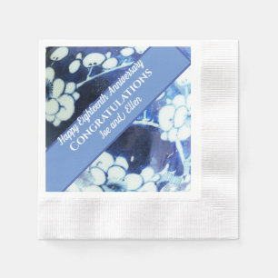 Serviette En Papier Dix-huitième anniversaire du Mariage