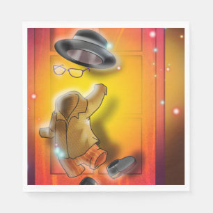 Serviette En Papier Dix petits monstres : Iggy Boy Napkin invisible