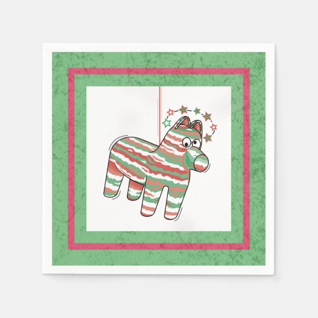 Serviette En Papier Dizzy Donkey Pinata (Devant)