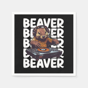 Serviette En Papier DJ Beaver Lover