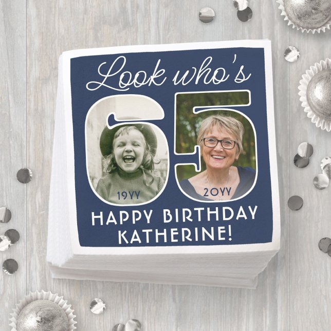 Serviette En Papier do-it-yourself couleurs ・ Regardez qui est 65 Anni (Créateur téléchargé)