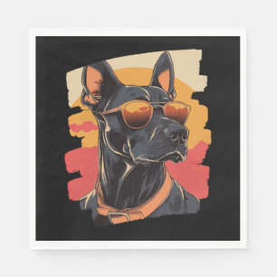 Serviette En Papier Doberman