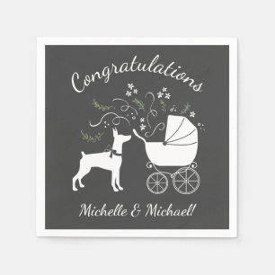 Serviette En Papier Doberman Chien Baby shower Chien Chien Chien Chien