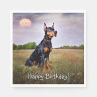 Doberman Joyeux anniversaire