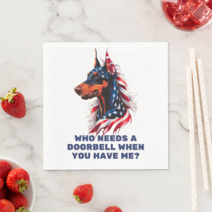Serviette En Papier Doberman Pinscher