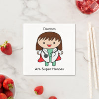 Docteur Femme Super Héros Humour mignon Personnali
