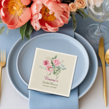 Document de Fête des mariées de Personnaliser Rose