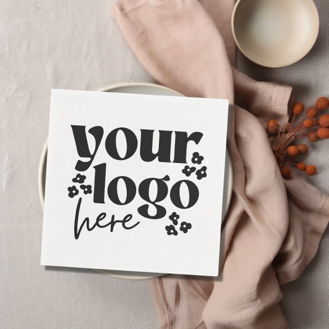 Serviette En Papier Document de la partie Événement commercial du logo (Créateur téléchargé)