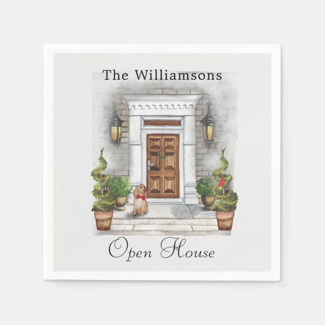 Serviette En Papier Document de Noël (Devant)