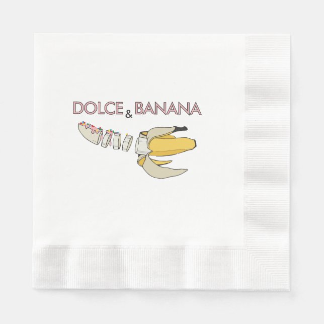 Serviette En Papier Dolce & Banana (Devant)