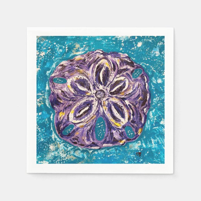 Serviette En Papier Dollar du sable (Devant)