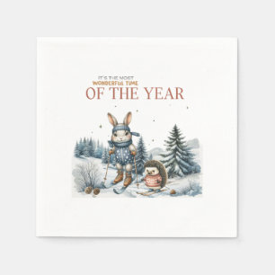 Serviette En Papier Don De Noël Merveilleux Moment De L'Année