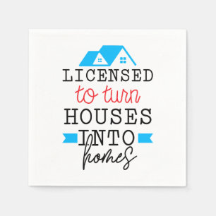 Serviette En Papier Don Realtor Autorisé À Transformer Les Maisons E