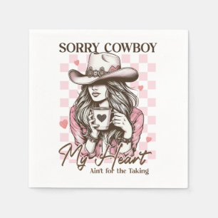 Serviette En Papier Don Valentine Désolé Cowboy