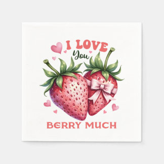 Serviette En Papier Don Valentine | Je T'Aime Beaucoup Berry