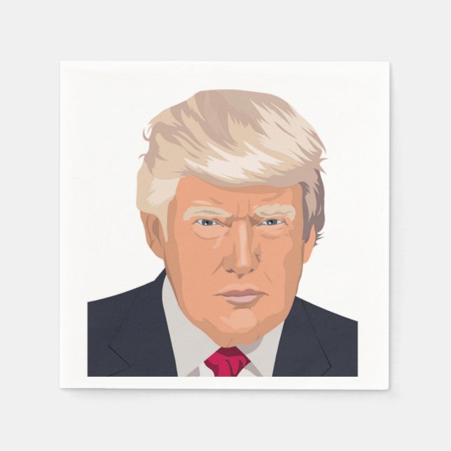 SERVIETTE EN PAPIER DONALD TRUMP (Devant)