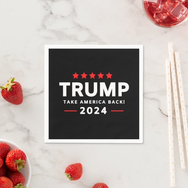 Serviette En Papier Donald Trump 2024 redonne l'élection américaine (En situation)