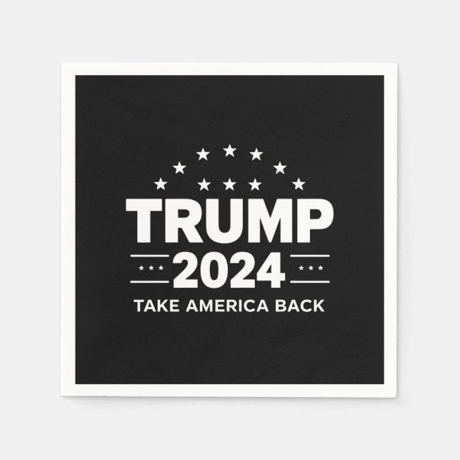 Serviette En Papier Donald Trump 2024 redonne l'élection américaine (Devant)