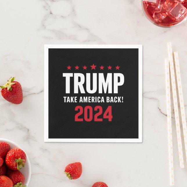 Serviette En Papier Donald Trump 2024 redonne l'élection américaine (En situation)
