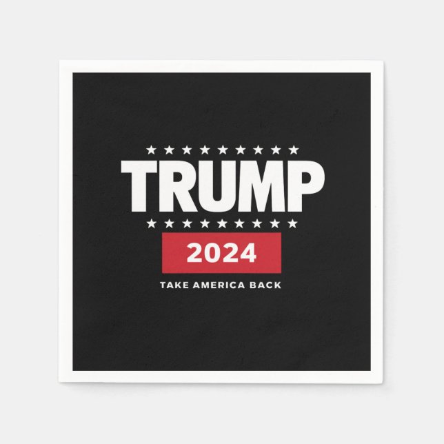 Serviette En Papier Donald Trump 2024 redonne l'élection américaine (Devant)