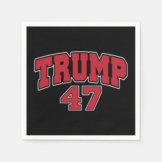 Serviette En Papier Donald Trump 47 (Devant)